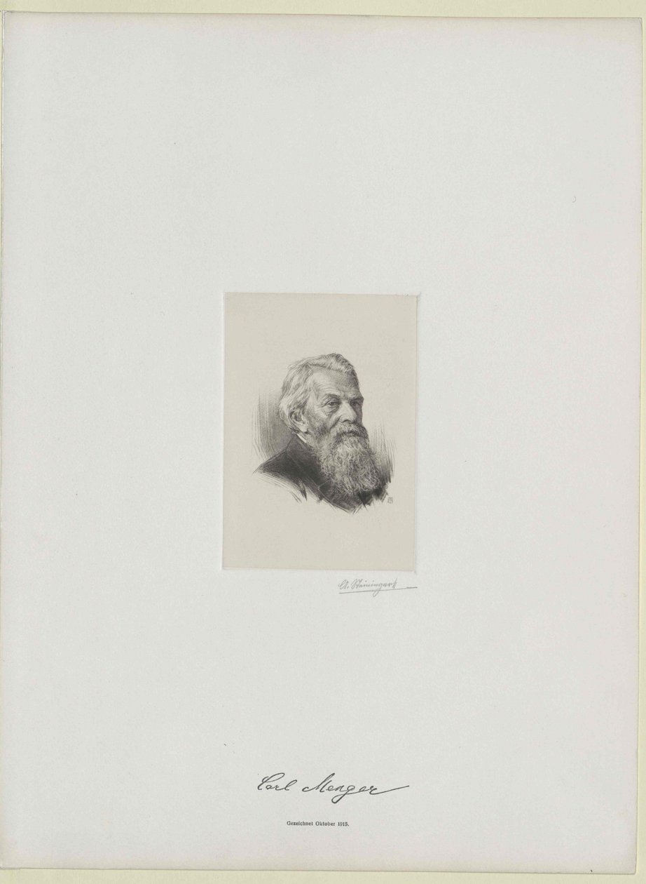 Karl Menger (impressão) de Artist Unknown
