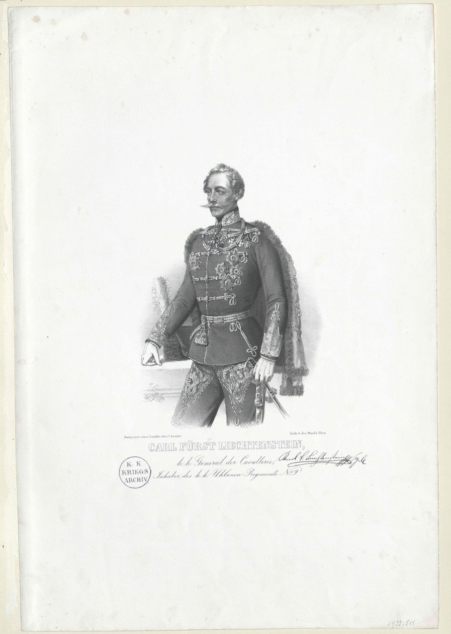 Carlos Príncipe do Liechtenstein de Artist Unknown