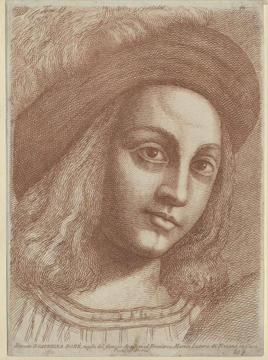 Katharina von Bora (impressão) de Artist Unknown
