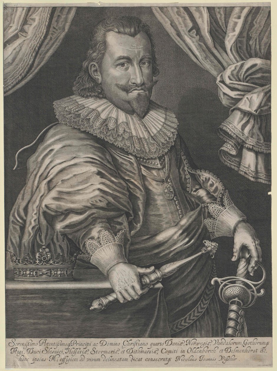 Rei da Dinamarca Christian IV de Artist Unknown