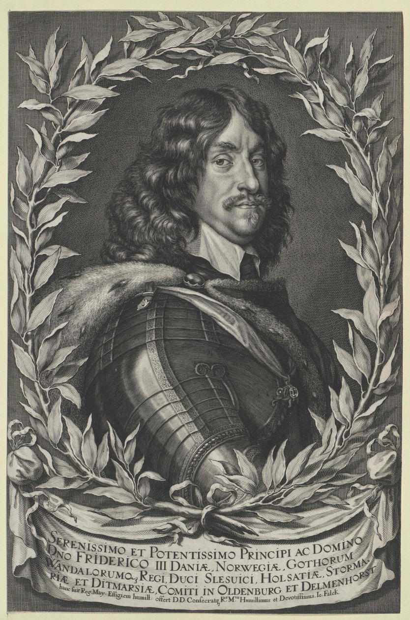 Rei da Dinamarca Frederico III de Artist Unknown
