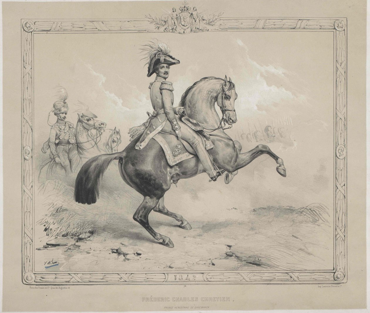 Rei da Dinamarca Frederico VII de Artist Unknown