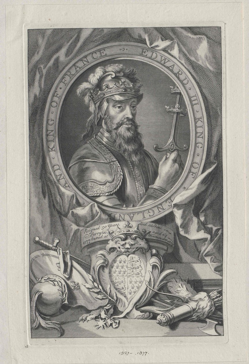 Rei de Inglaterra Eduardo III (impressão) de Artist Unknown