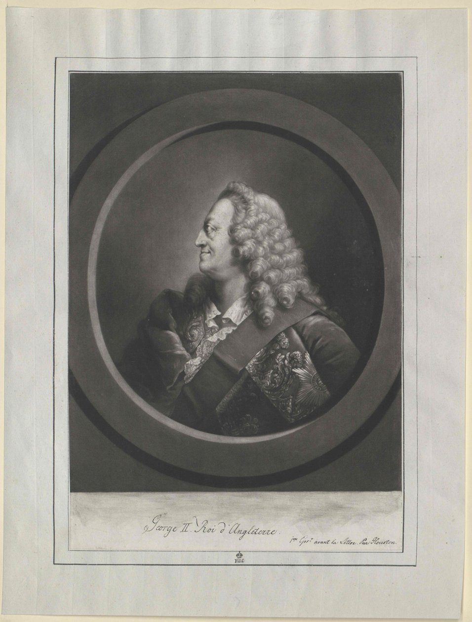 Rei de Inglaterra Eleitor de Hanover Jorge II de Artist Unknown