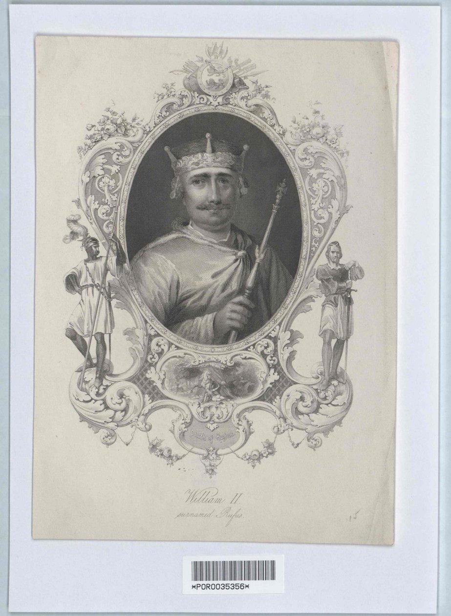 Rei de Inglaterra Guilherme II (impressão) de Artist Unknown