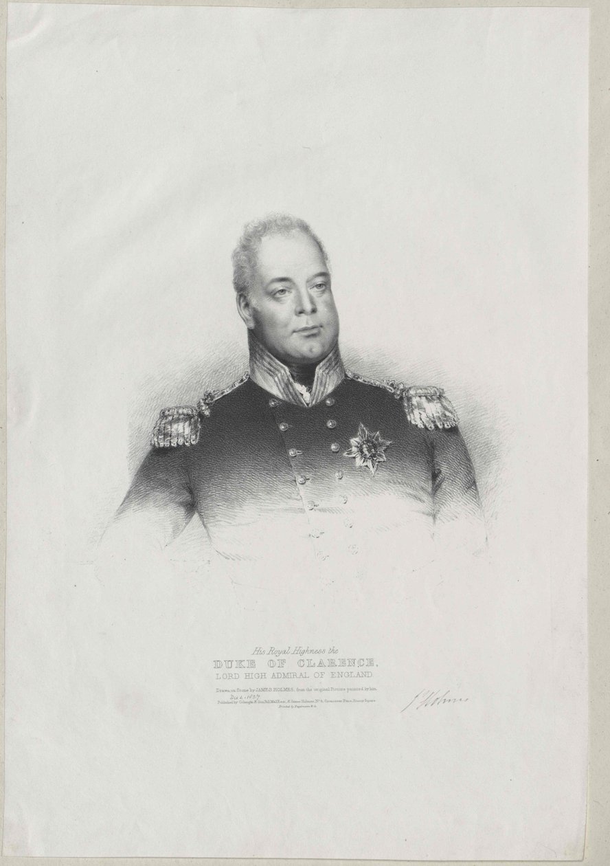 Rei de Inglaterra Guilherme IV de Artist Unknown