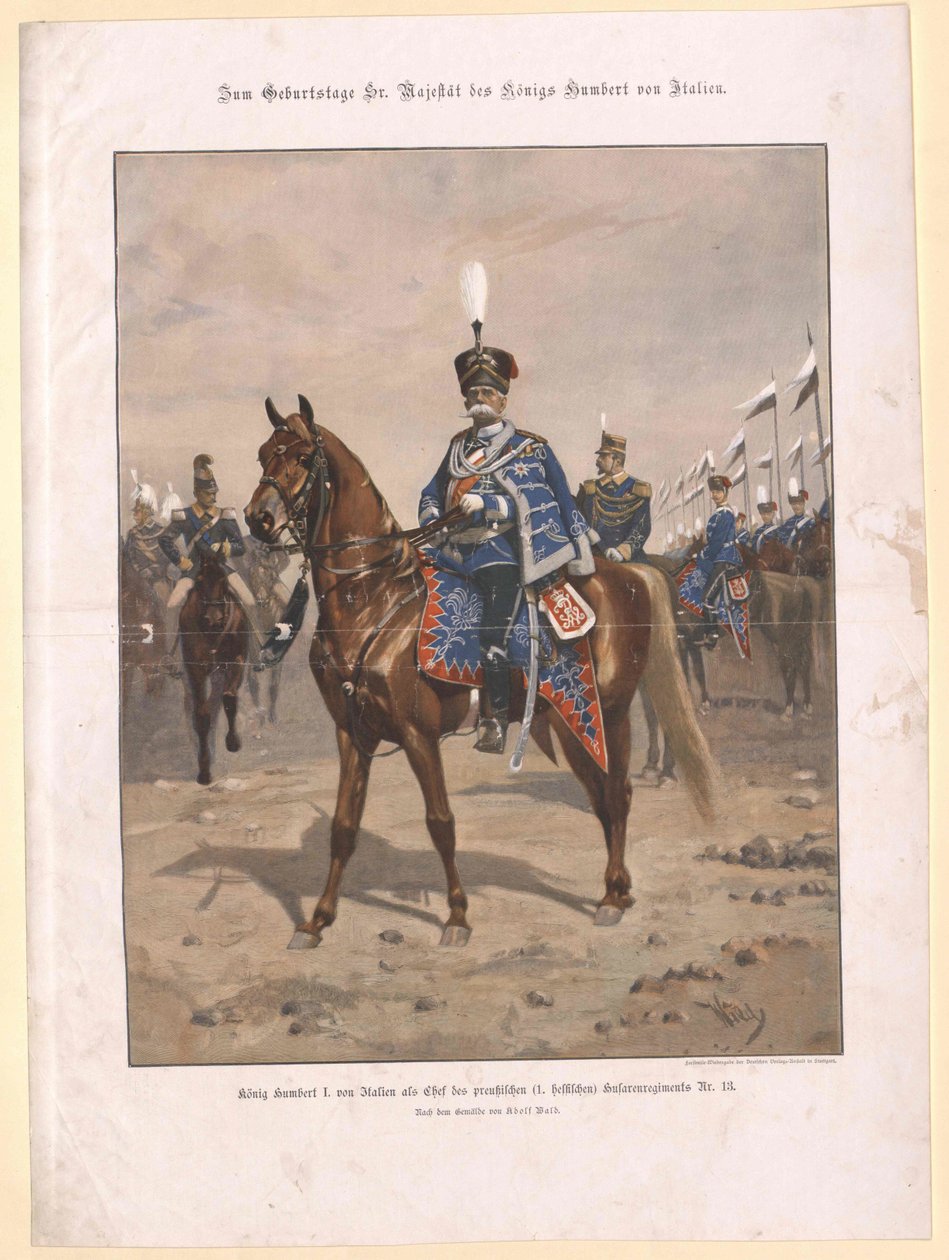 Rei de Itália Humbert I de Artist Unknown