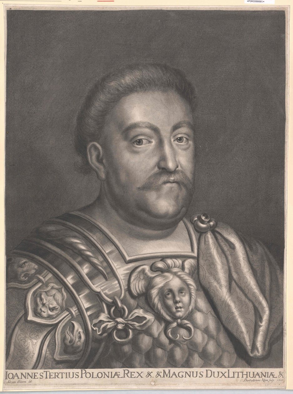 Rei da Polónia Johann III Sobieski (impressão) de Artist Unknown