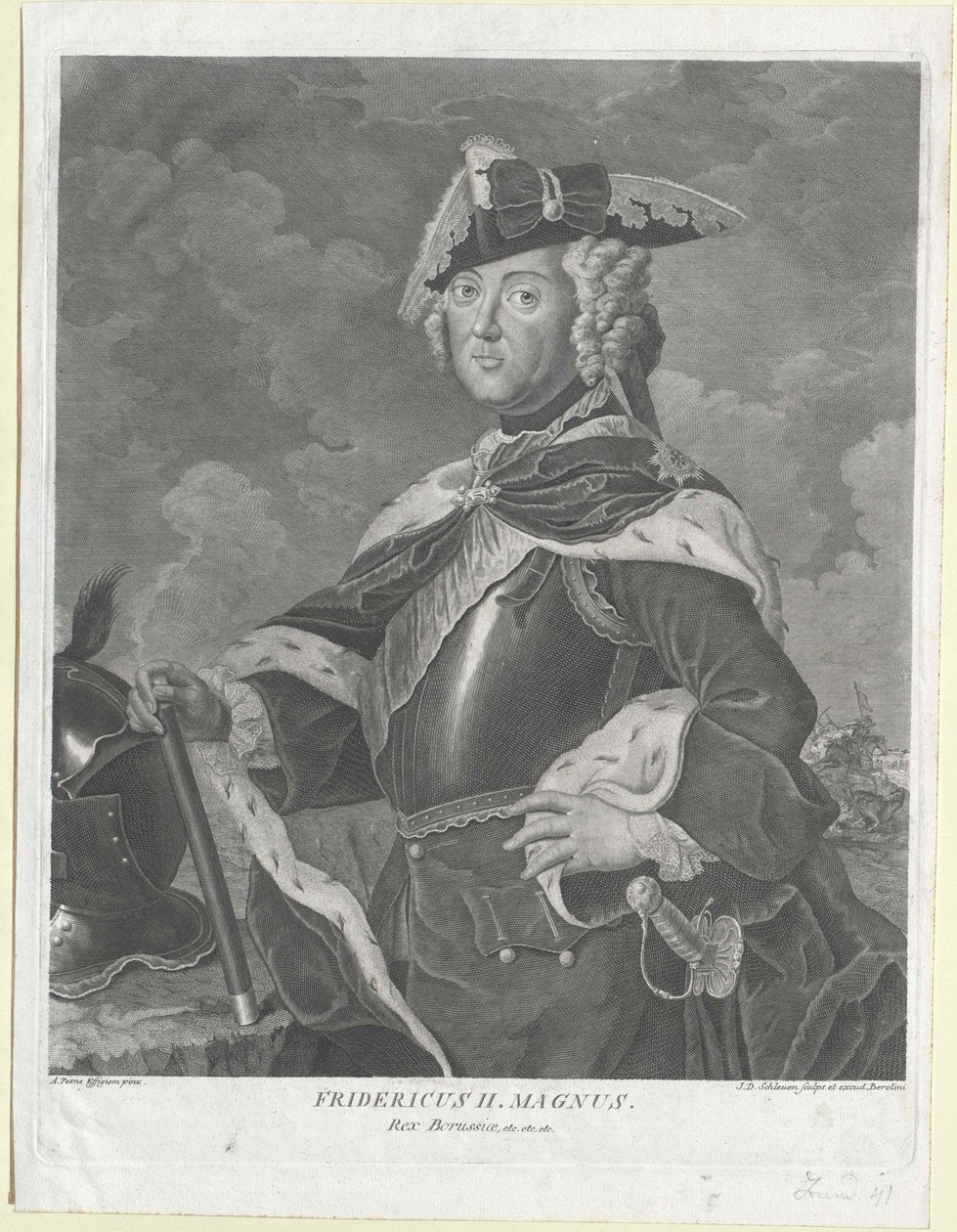 Rei da Prússia Frederico II de Artist Unknown