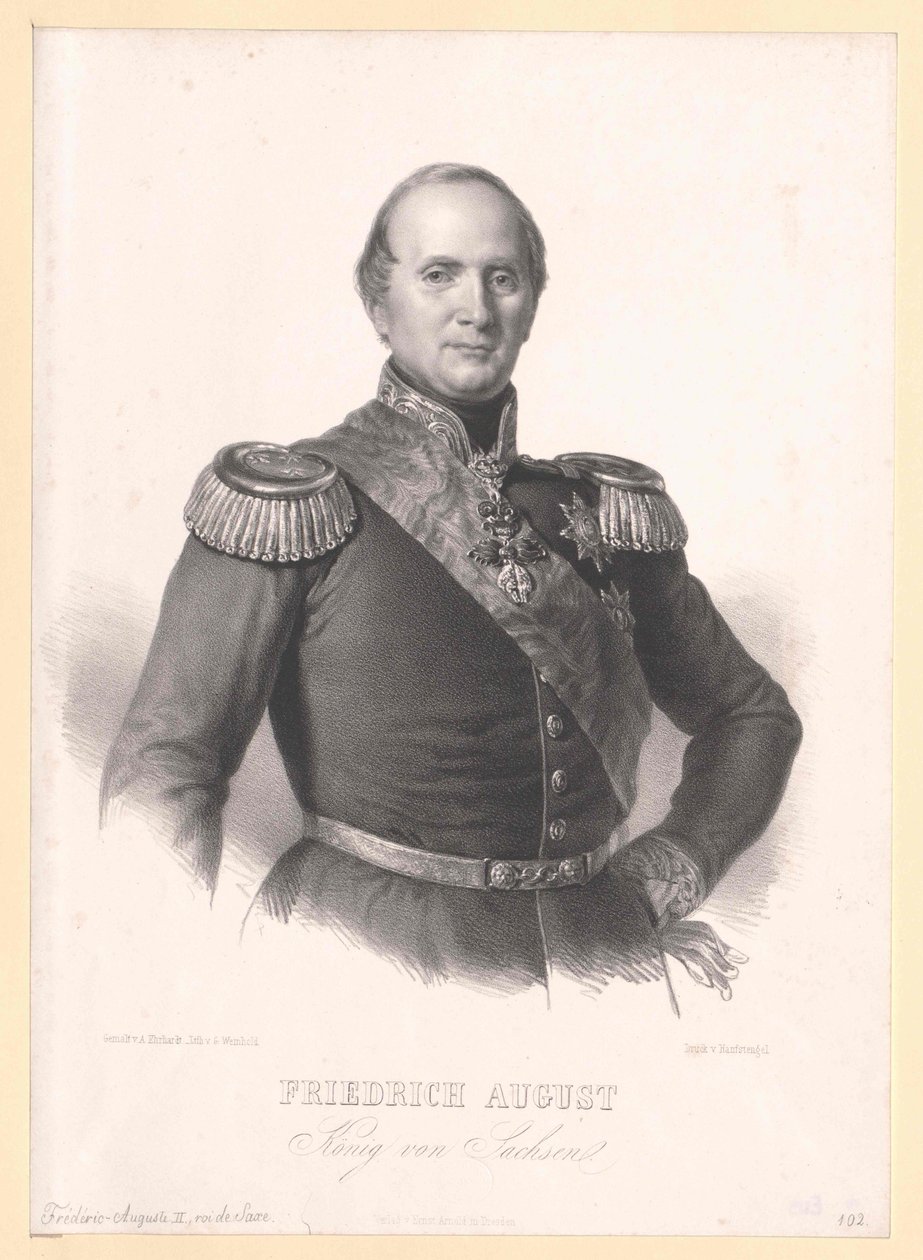 Rei da Saxónia Frederico Augusto II de Artist Unknown