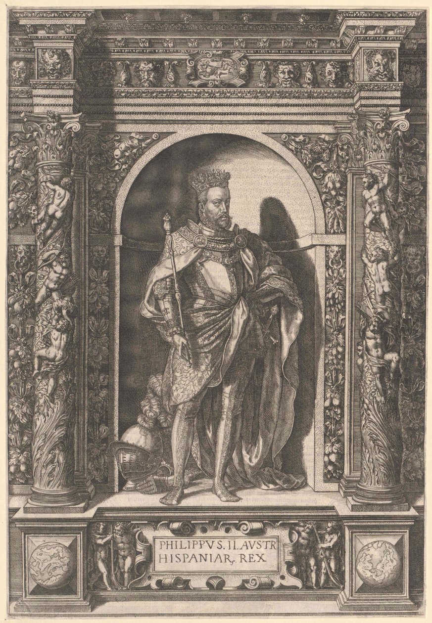 Rei de Espanha Filipe II de Artist Unknown