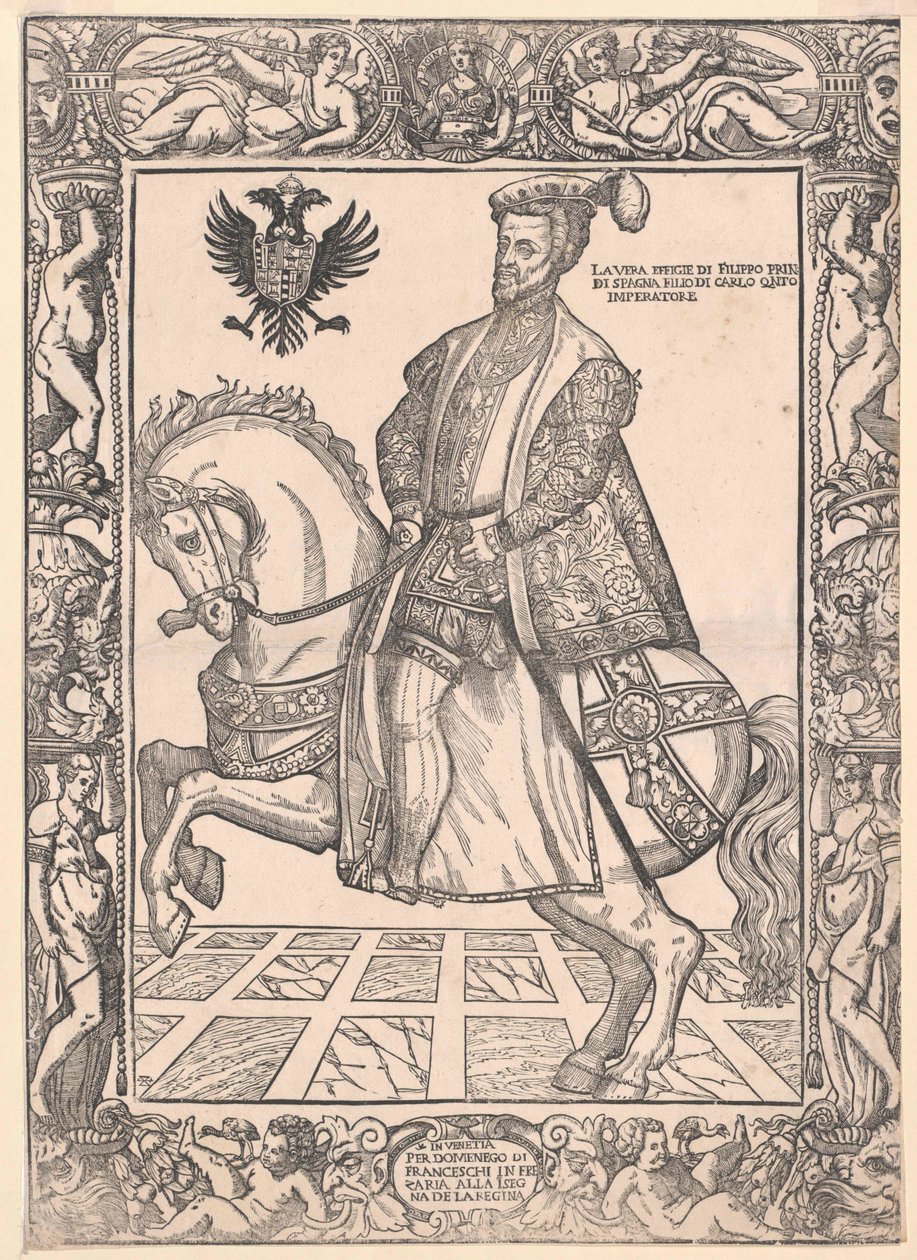 Rei de Espanha Filipe II de Artist Unknown