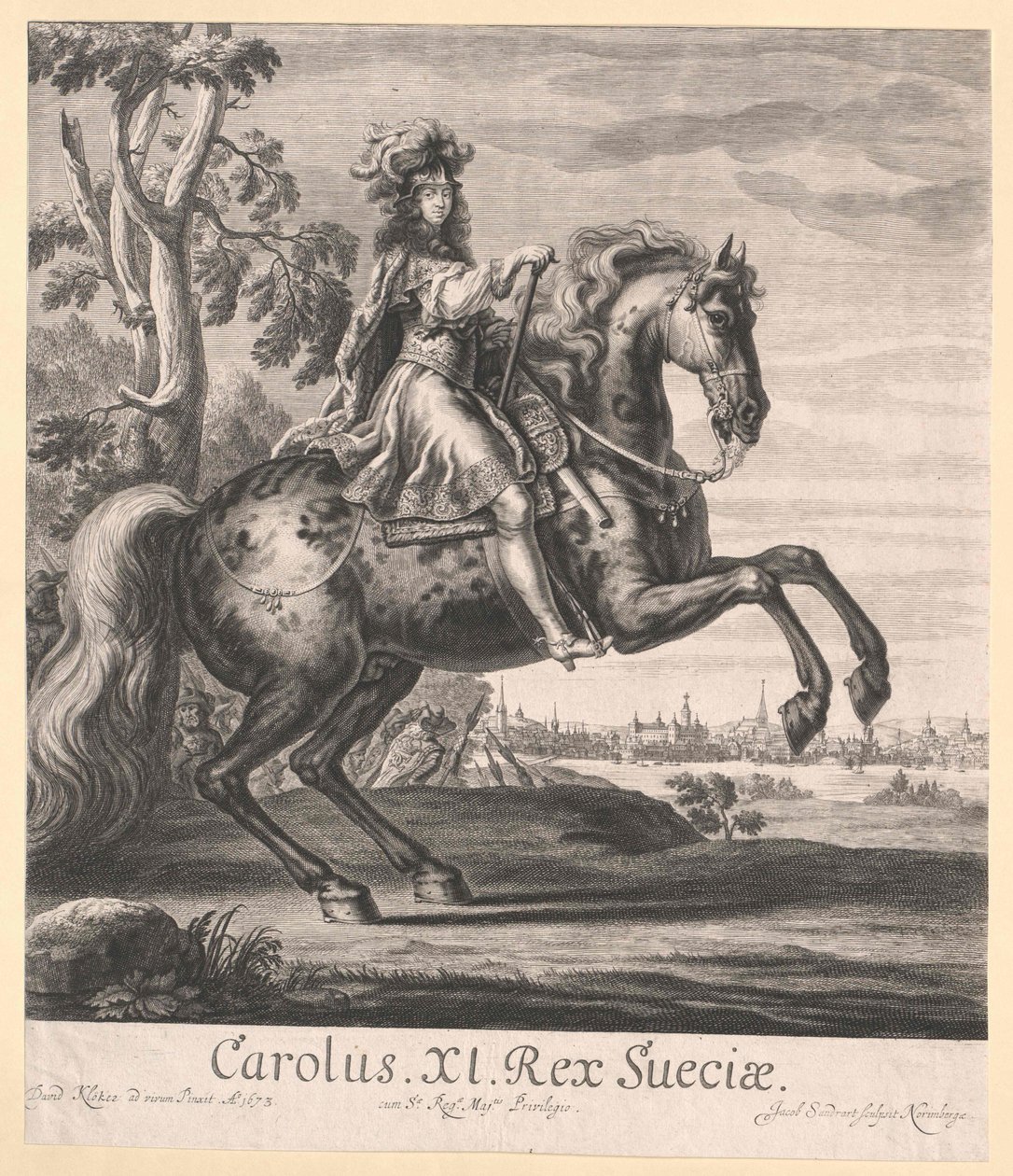Rei da Suécia Carlos XI de Artist Unknown