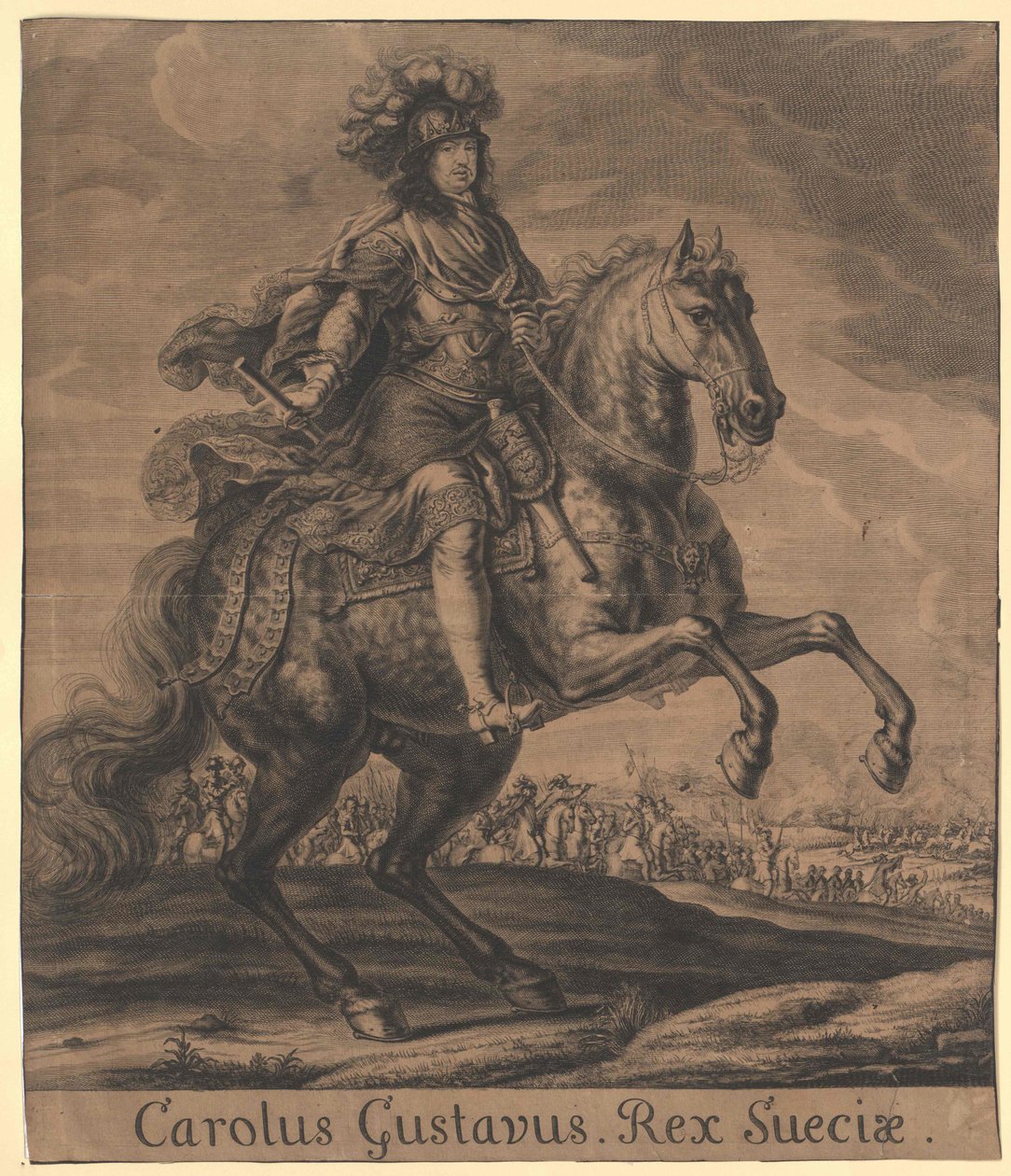 Rei da Suécia Carlos X. Gustav de Artist Unknown