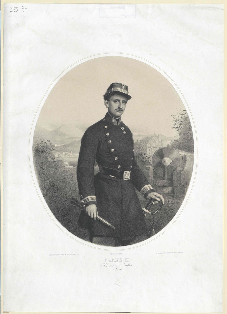 Rei das Duas Sicílias Francisco II de Artist Unknown