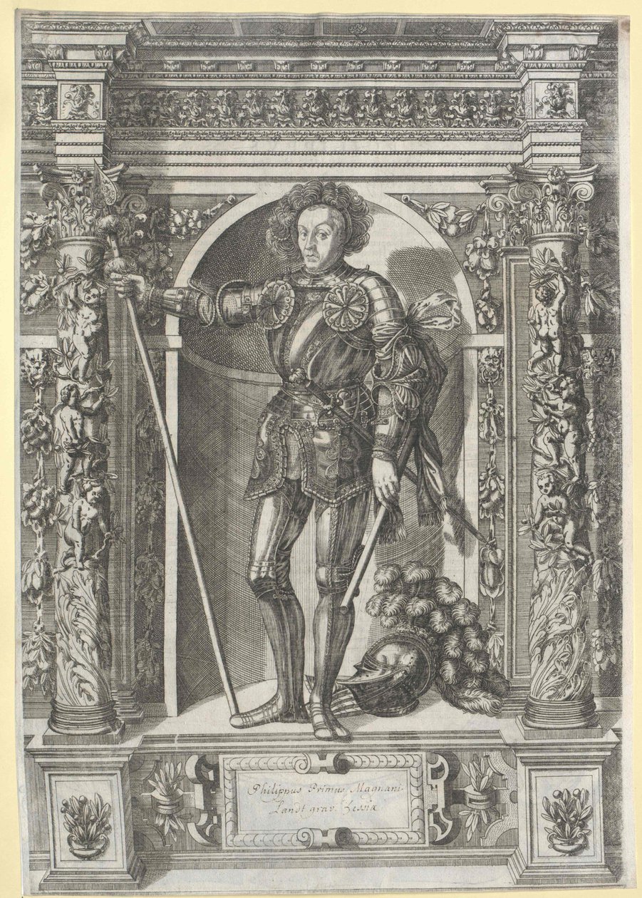 Grão-duque de Hesse Philipp I, o nobre de Artist Unknown