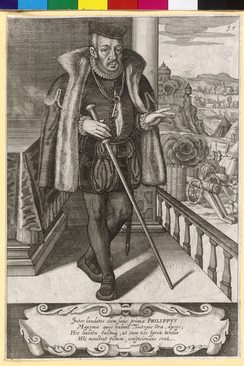 Grão-duque de Hesse Philipp I, o nobre de Artist Unknown
