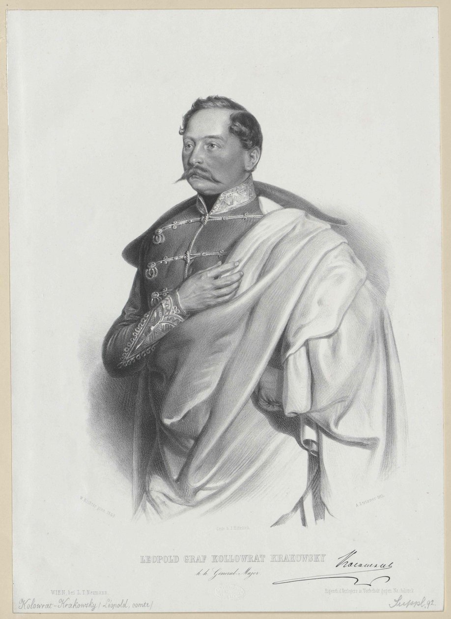 Conde Leopoldo Kolovrat Kraków de Artist Unknown
