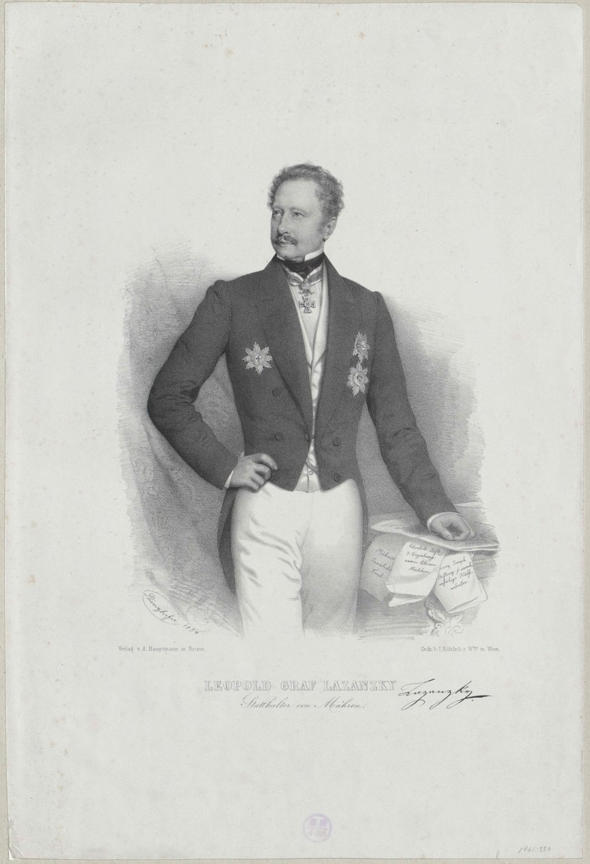 Leopold Conde Lazansky de Artist Unknown
