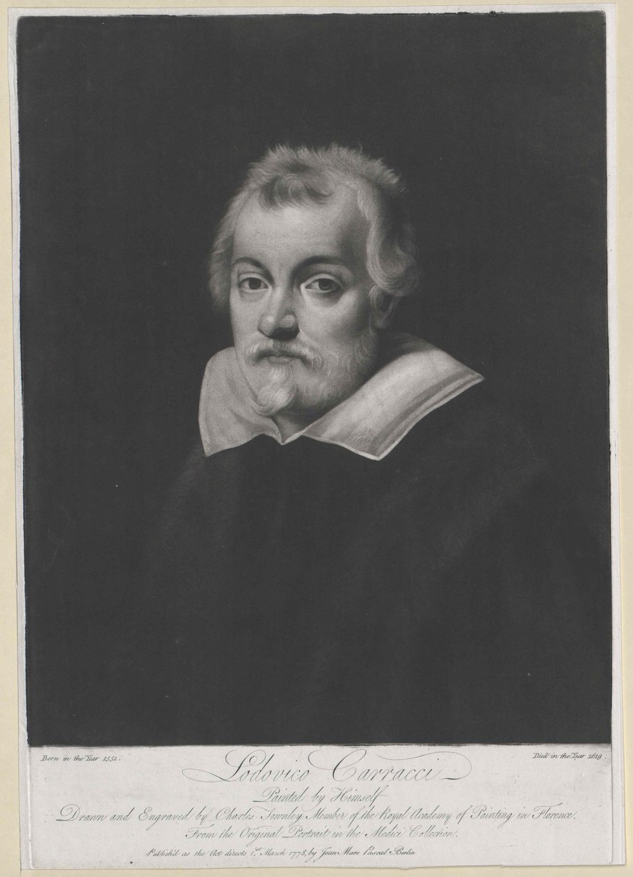 Lodovico Carracci (impressão) de Artist Unknown