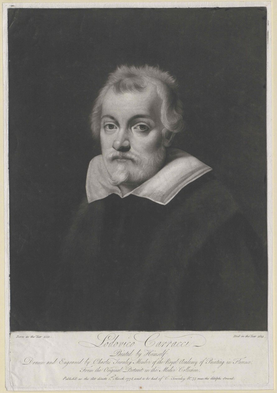Lodovico Carracci (impressão) de Artist Unknown