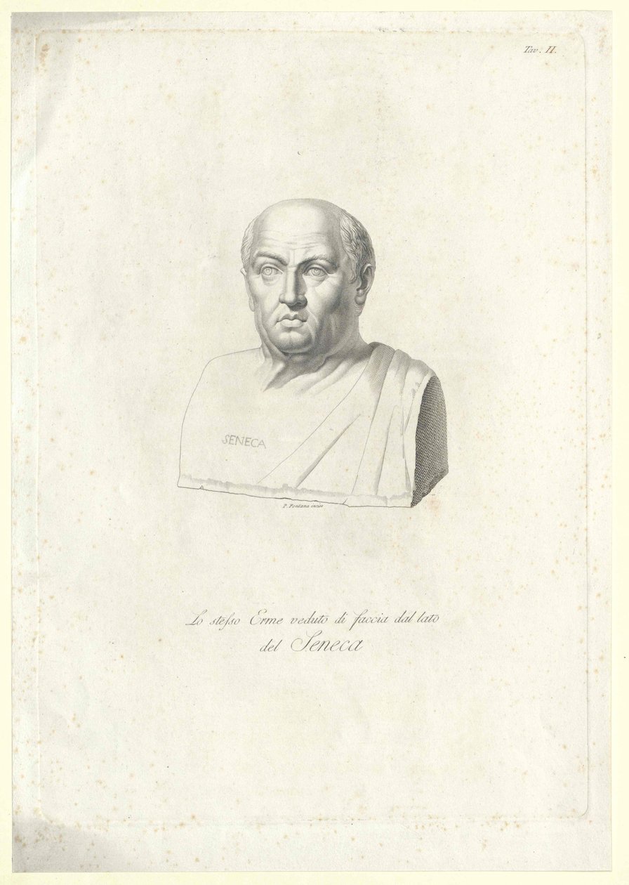 Lucius Annaeus Seneca (impressão) de Artist Unknown