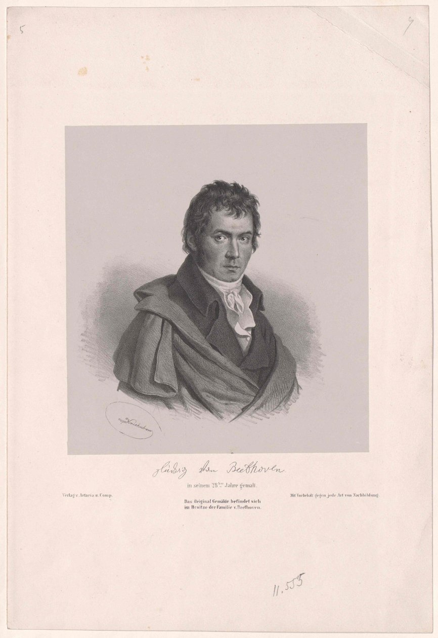 Ludwig van Beethoven de Artist Unknown
