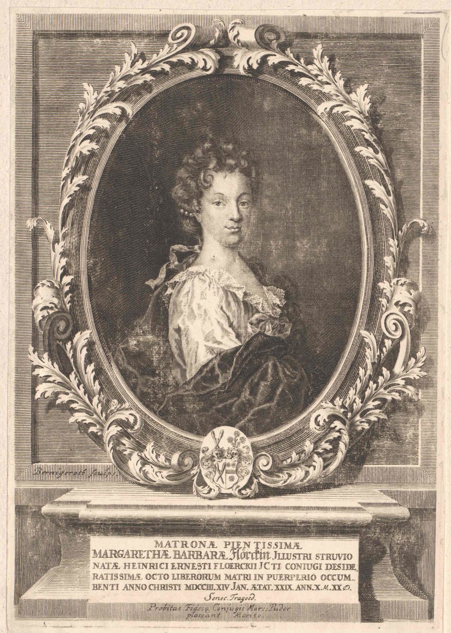 Margarethe Barbara Struve (impressão) de Artist Unknown