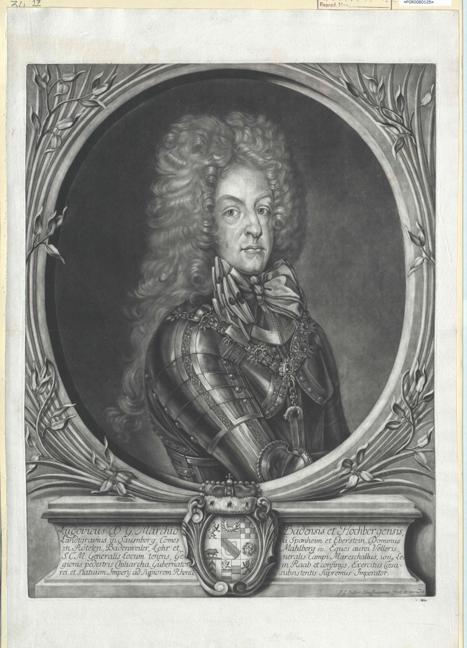 Marquês de Baden-Baden Ludwig Wilhelm de Artist Unknown