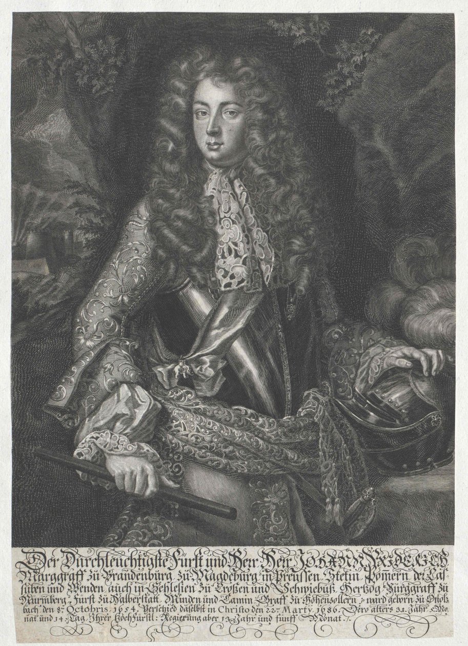 Marquês de Brandeburgo-Ansbach Johann Frederick de Artist Unknown