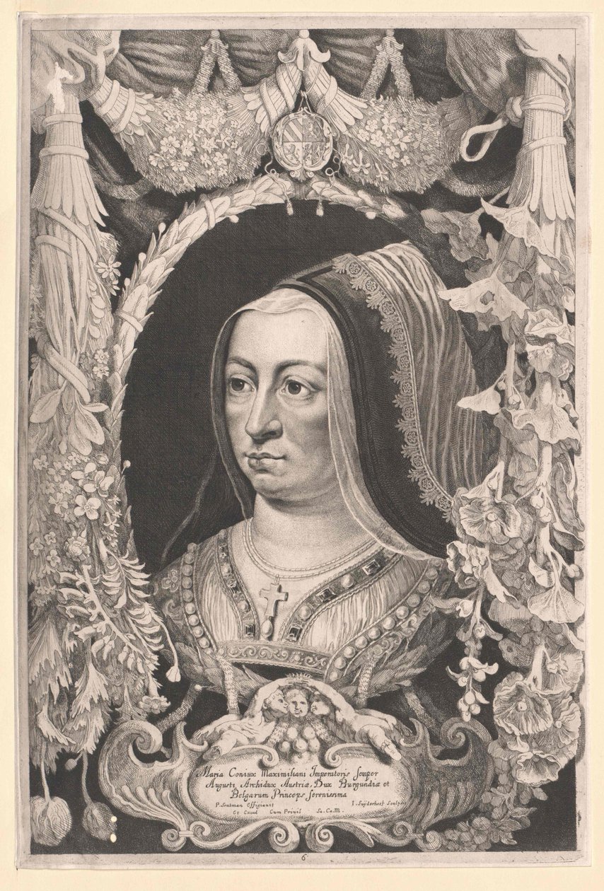 Maria de Borgonha (impressão) de Artist Unknown