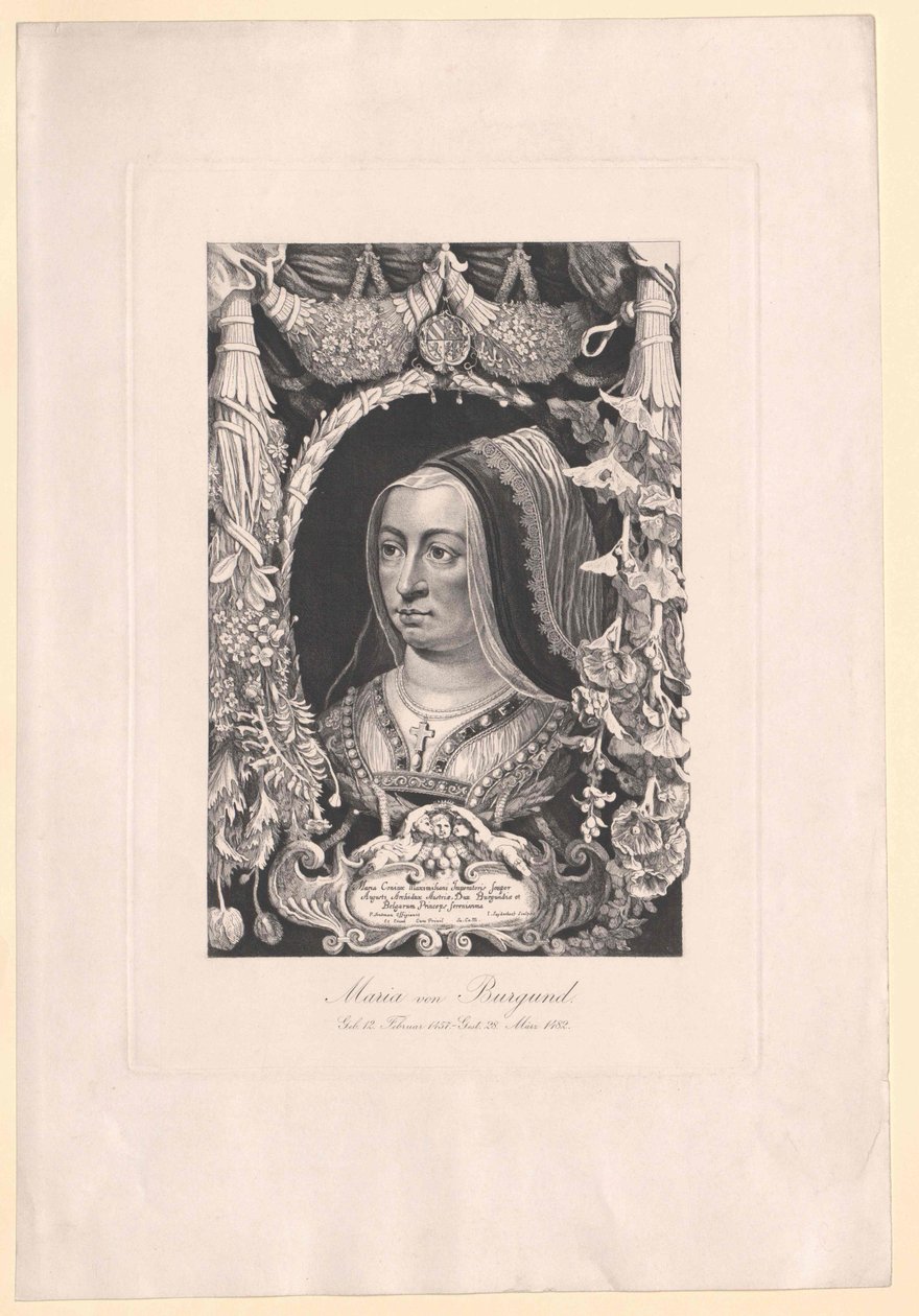 Maria de Borgonha (impressão) de Artist Unknown
