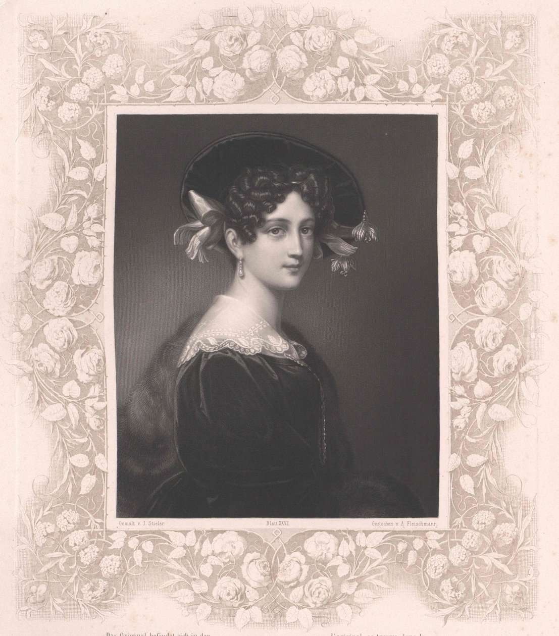 Maximiliane Borzaga (impressão) de Artist Unknown