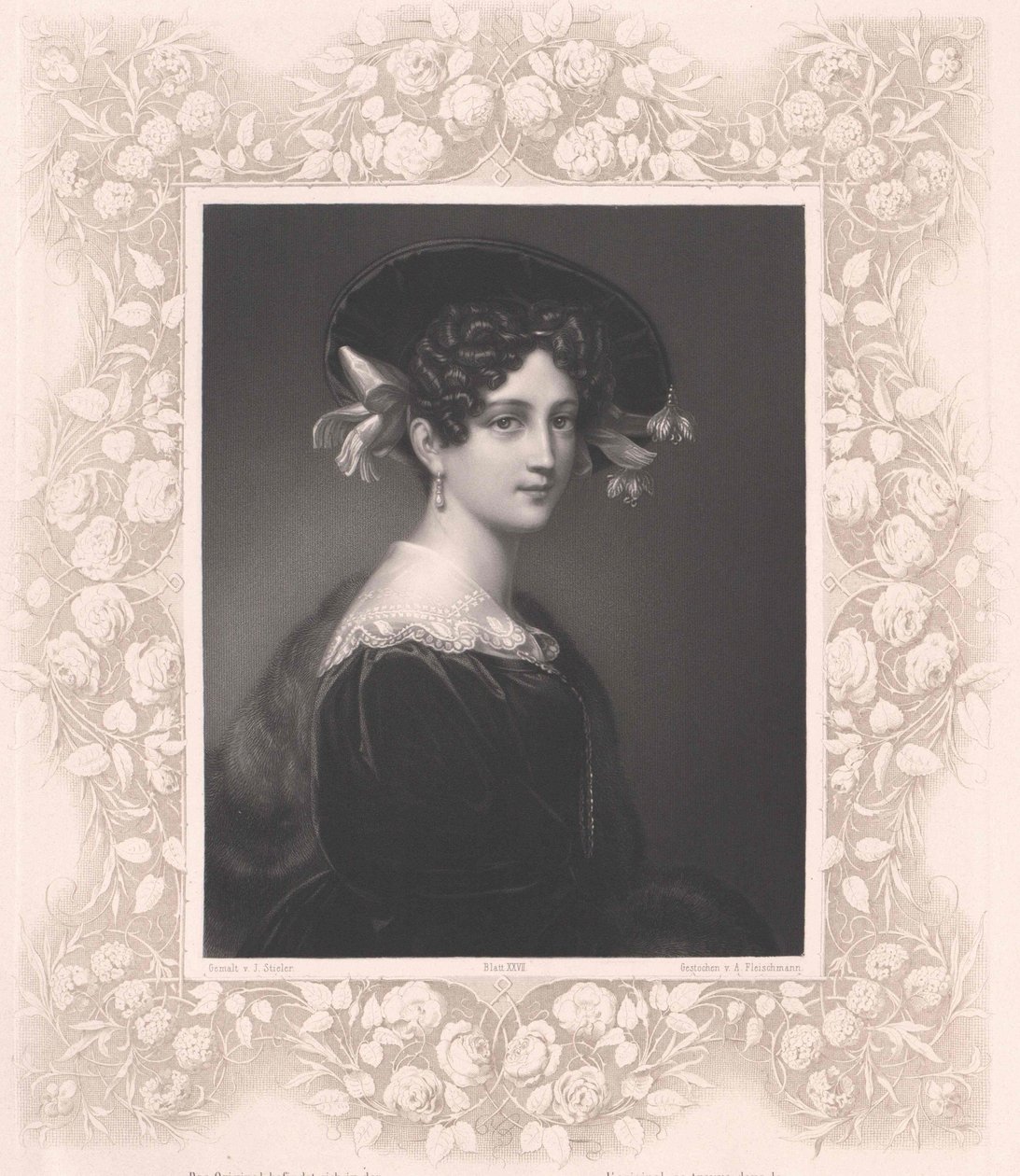 Maximiliane Borzaga (impressão) de Artist Unknown