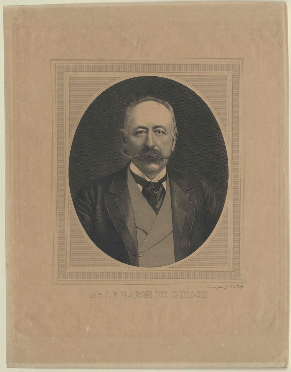 Moritz Baron Hirsch sobre Gereuth (impressão) de Artist Unknown