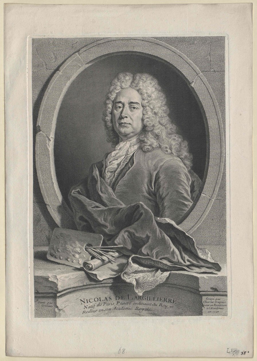 Nicolas de Largilliere (impressão) de Artist Unknown