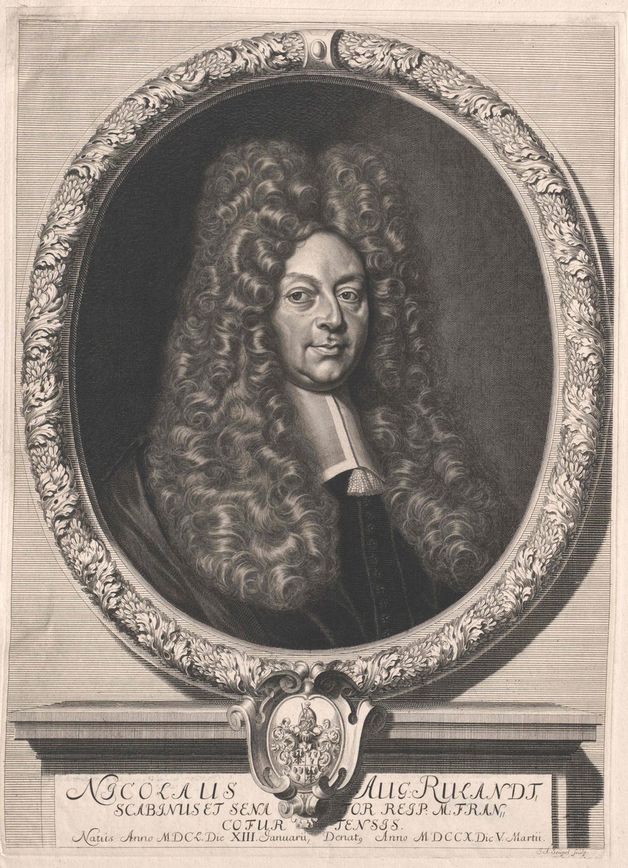 Nicolaus August Ruland (impressão) de Artist Unknown