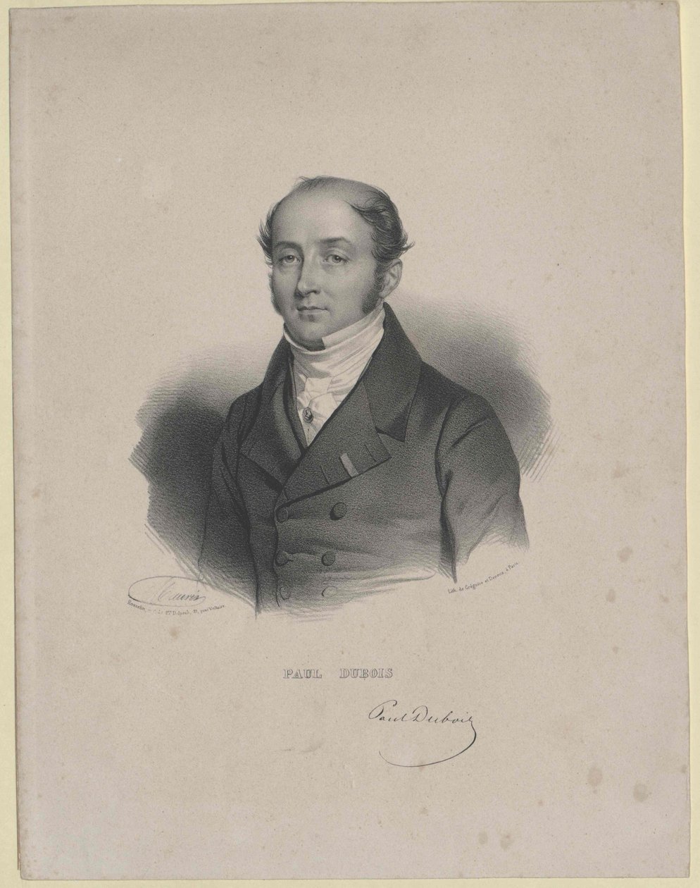 Paul Baron Dubois (impressão) de Artist Unknown
