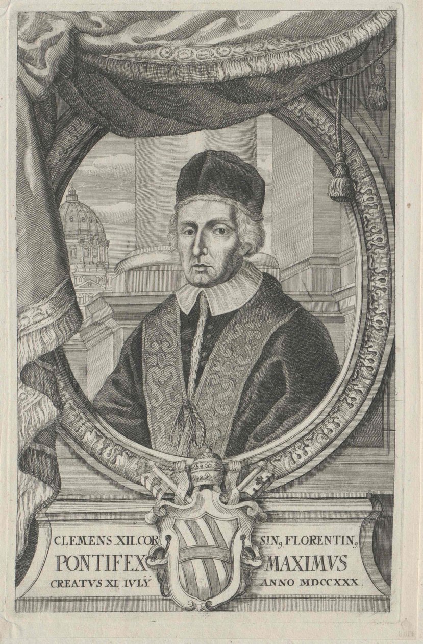 Papa Clemente XII (impressão) de Artist Unknown
