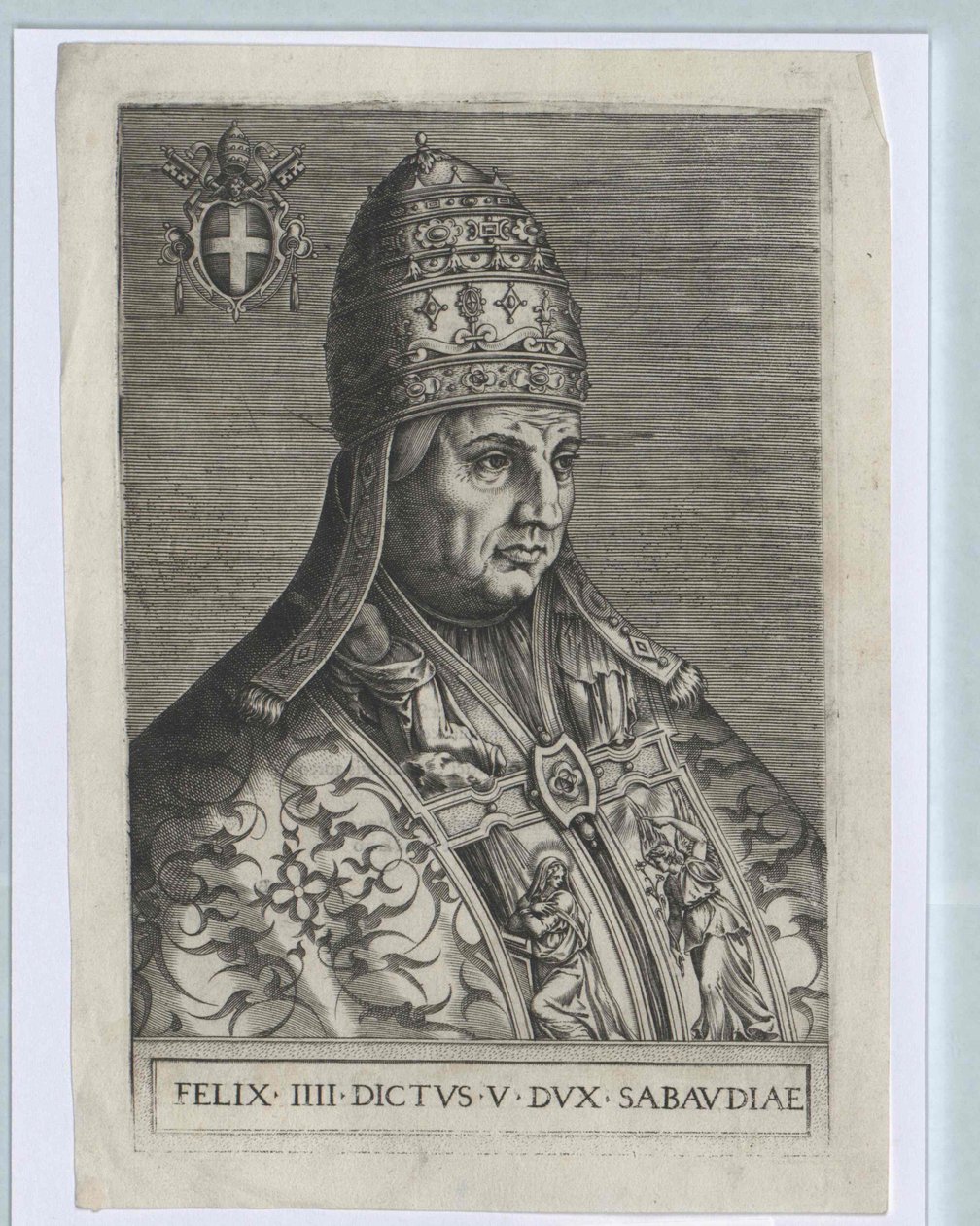 Papa Félix IV (impressão) de Artist Unknown