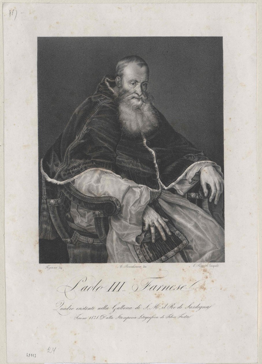 Papa Paulo III de Artist Unknown