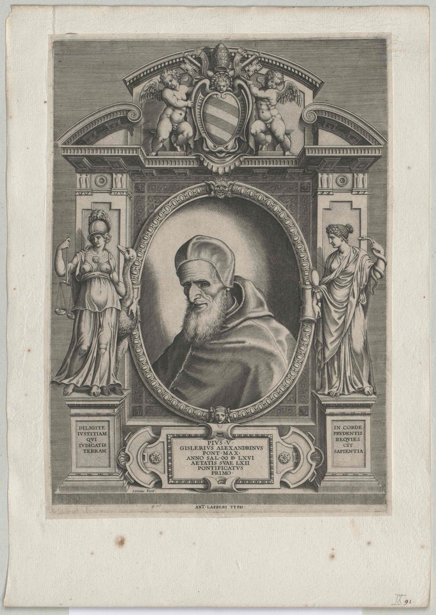 Papa Pio V de Artist Unknown