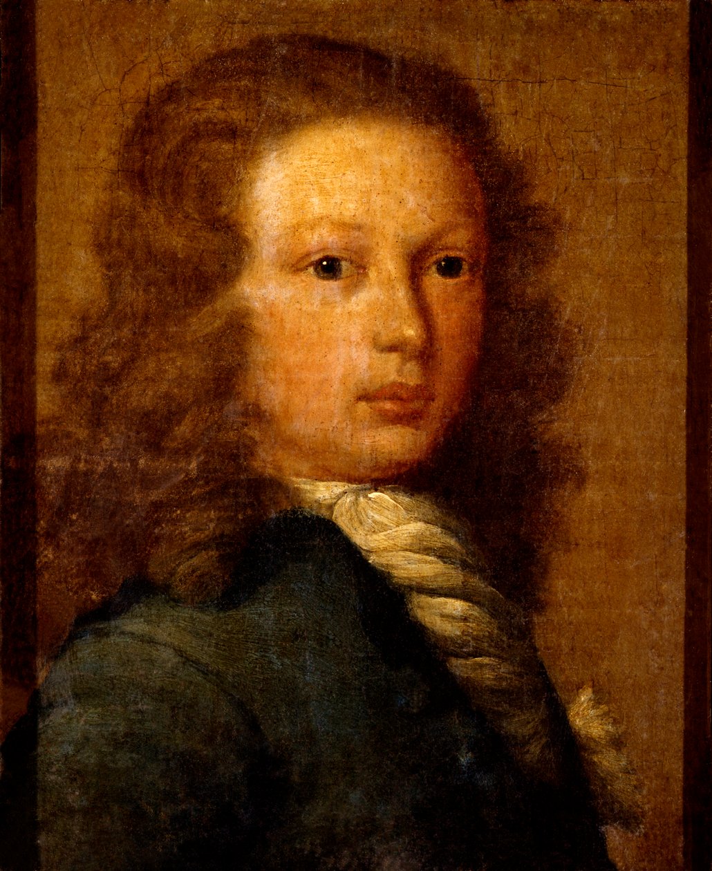 Retrato do capitão William Kidd em jovem (óleo sobre tela) de Artist Unknown