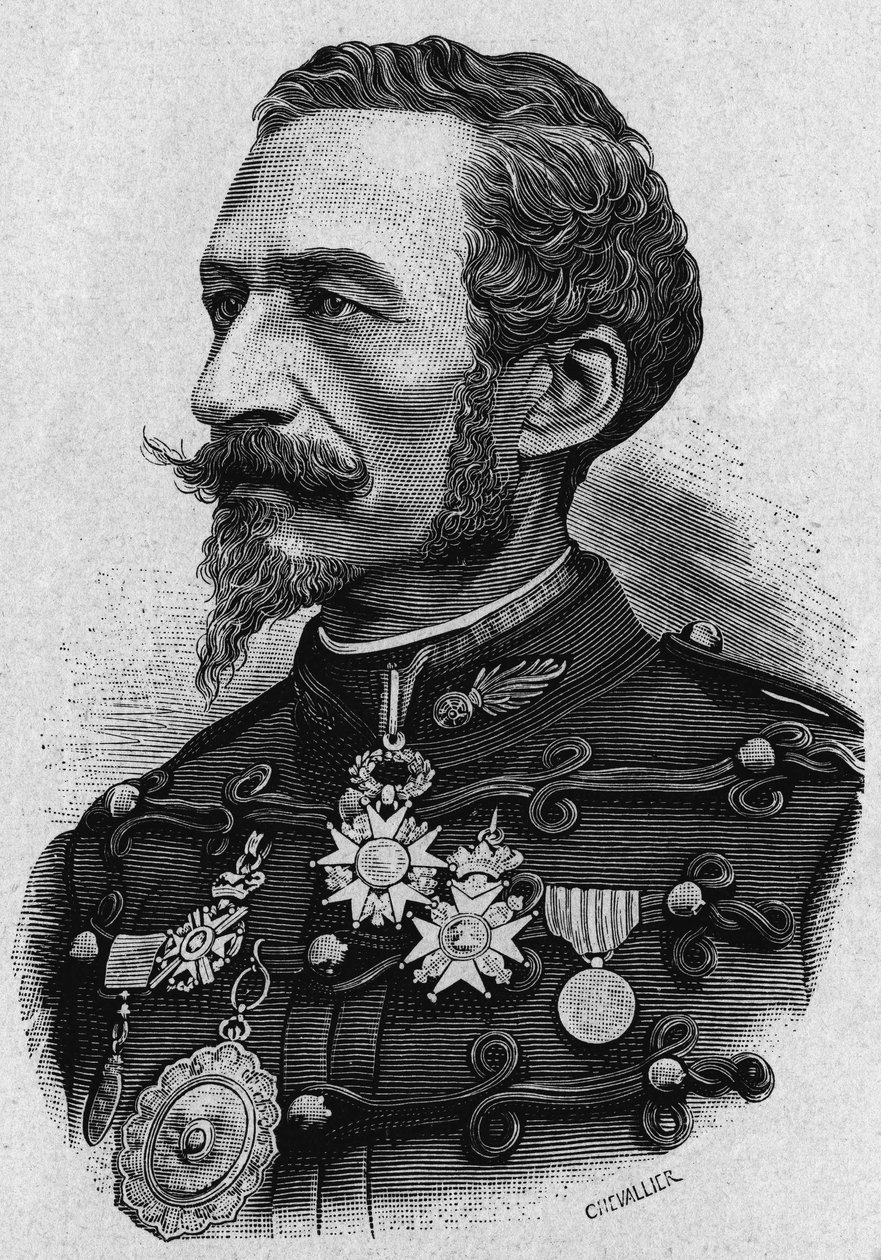 Retrato do Coronel de Bange ou Charles Ragon de Bange (1833-1914), oficial francês, inventor de um sistema de artilharia que tem o seu nome. de Artist Unknown