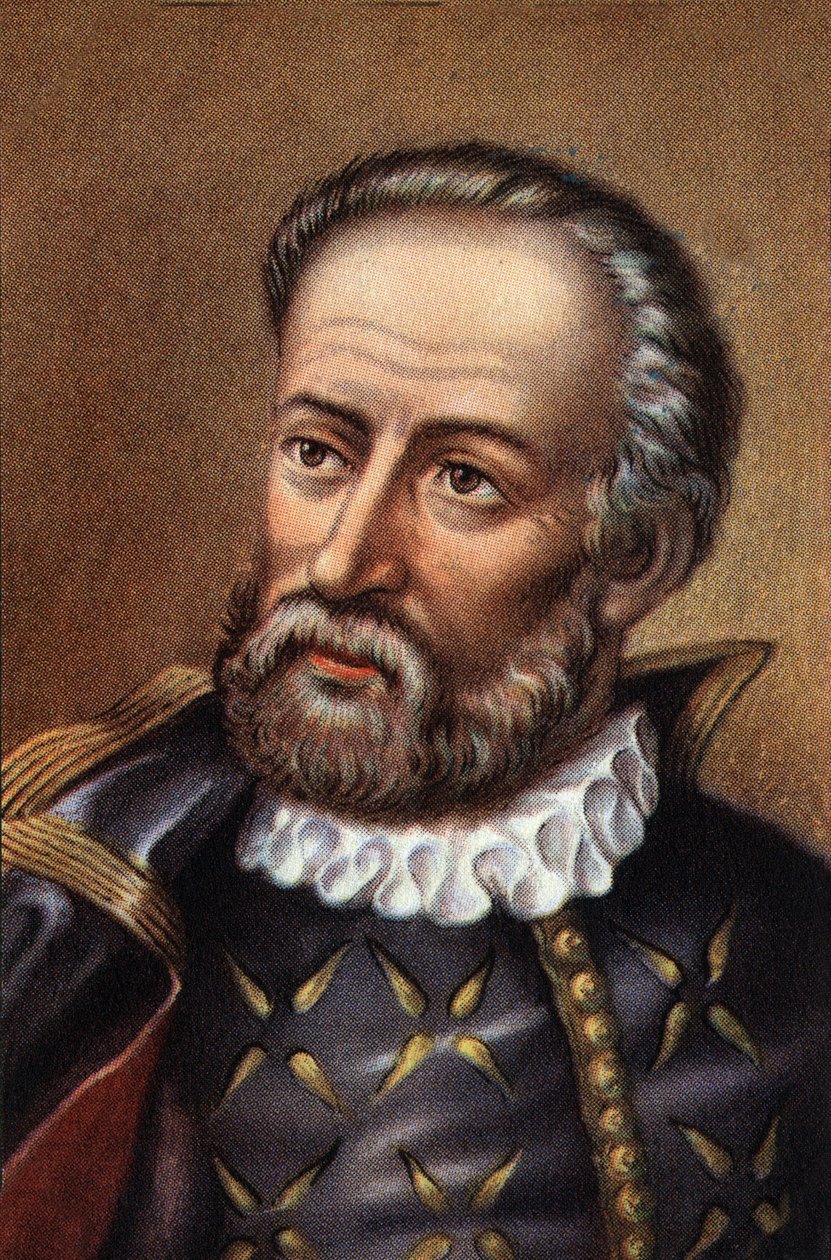 Retrato de Fernão de Magalhães Navegador português (cromo) de Artist Unknown