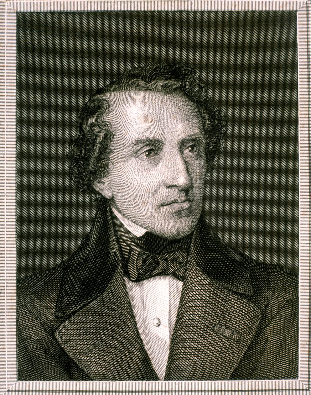 Retrato de Giacomo Mayerbeer (gravura) de Artist Unknown