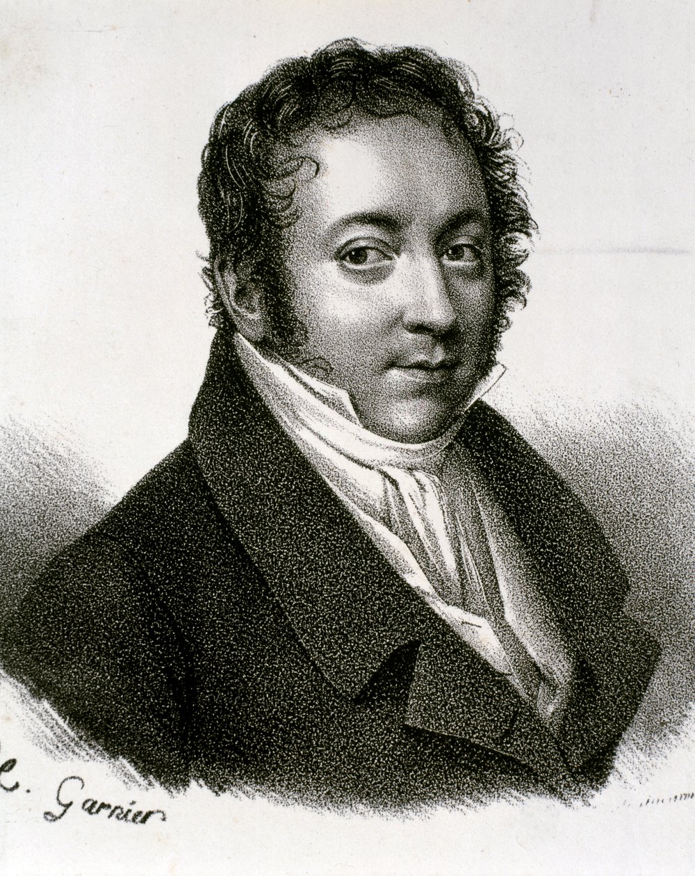 Retrato de Gioachino Antonio Rossini (gravura) de Artist Unknown
