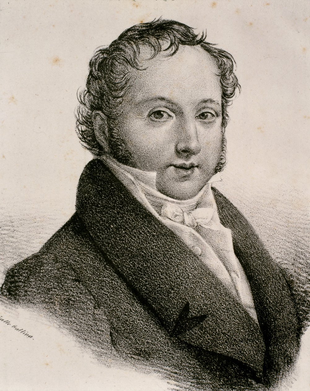 Retrato de Gioachino Antonio Rossini (gravura) de Artist Unknown