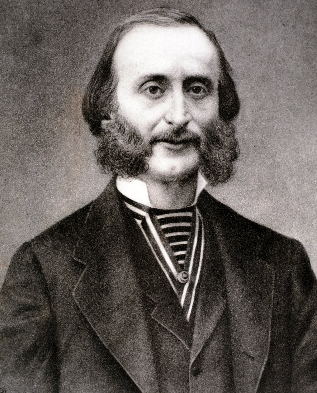 Retrato de Jacques Offenbach (gravura) de Artist Unknown
