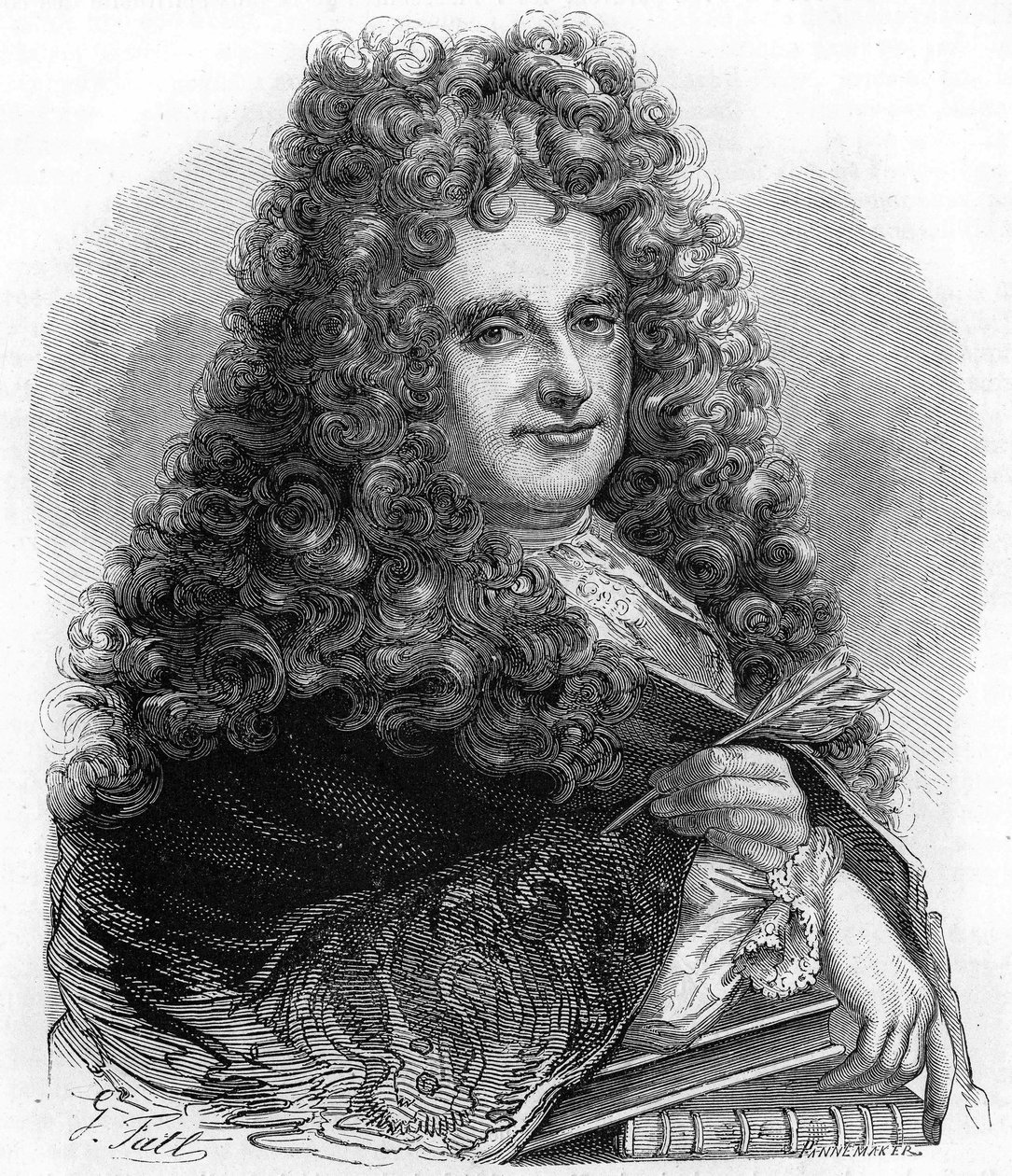 Retrato de Nicolas Boileau Despreaux (Boileau-Despreaux) (1636 - 1727) de Artist Unknown